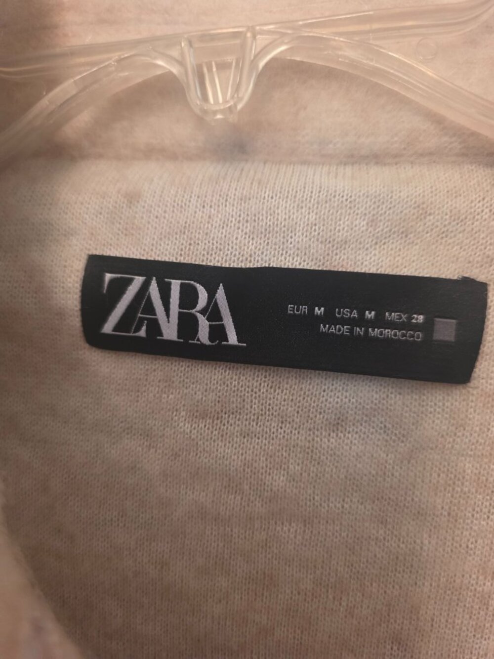 Zara Pink Beige Ombre Button Front Shacket size M EUC - Picture 3 of 7